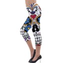 Cranium Sugar Skull Lightweight Velour Capri Leggings  View3