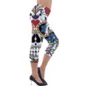 Cranium Sugar Skull Lightweight Velour Capri Leggings  View4