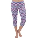 Colorful Folk Pattern Capri Yoga Leggings View1