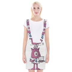 Business Education Logo Monster Braces Suspender Skirt by Simbadda