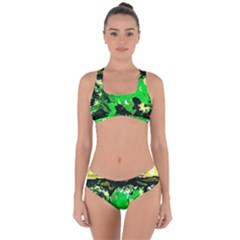 Old Tree And House With An Arch 6 Criss Cross Bikini Set