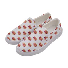 Girl Power Logo Pattern Women s Canvas Slip Ons by dflcprints