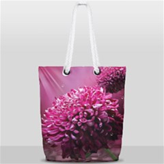 Majestic Flowers Full Print Rope Handle Tote (small) by LoolyElzayat