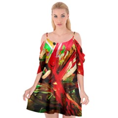 Flamingo   Child Of Dawn 4 Cutout Spaghetti Strap Chiffon Dress