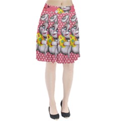 Illustration Rabbit Easter Pleated Skirt by Sapixe