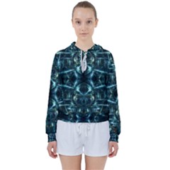 Abstract Fractal Magical Women s Tie Up Sweat