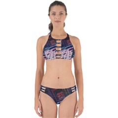 Industry Fractals Geometry Graphic Perfectly Cut Out Bikini Set