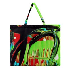 Quiet Place Zipper Large Tote Bag by bestdesignintheworld