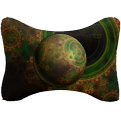 Tiktok s Four-dimensional Steampunk Time Contraption Seat Head Rest Cushion by jayaprime