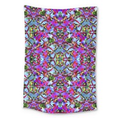 Multicolored Floral Collage Pattern 7200 Large Tapestry by dflcprints