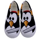 Penguin Pirate Tux Animal Bandana Kids  Canvas Slip Ons View1