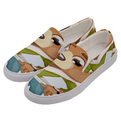 Dog Pet Dressed Point Papers Men s Canvas Slip Ons by Sapixe