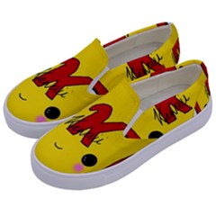 Kawaii Cute Tennants Lager Can Kids  Canvas Slip Ons by CuteKawaii1982