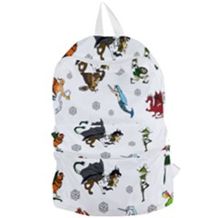 Dundgeon And Dragons Dice And Creatures Foldable Lightweight Backpack by IIPhotographyAndDesigns