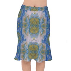 Cosmic Waters Warp Mermaid Skirt by lwdstudio