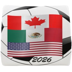 United Football Championship Hosting 2026 Soccer Ball Logo Canada Mexico Usa Seat Cushion by yoursparklingshop