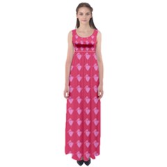 Punk Heart Pink Empire Waist Maxi Dress by snowwhitegirl