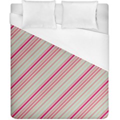 Candy Diagonal Lines Duvet Cover (california King Size) by snowwhitegirl