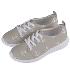 Lt Grey Anchors Women s Lightweight Sports Shoes by snowwhitegirl