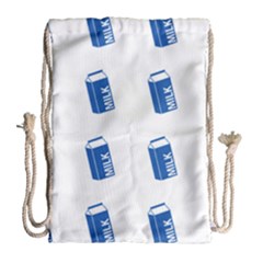 Milk Carton Drawstring Bag (large) by snowwhitegirl