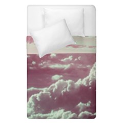 In The Clouds Pink Duvet Cover Double Side (single Size) by snowwhitegirl