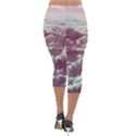 In The Clouds Pink Lightweight Velour Capri Leggings  View2