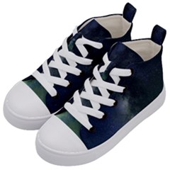 Galaxy Sky Kid s Mid-top Canvas Sneakers by snowwhitegirl