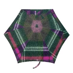 Pink Plaid Flannel Mini Folding Umbrellas by snowwhitegirl