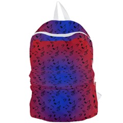 Red Music Blue Moon Foldable Lightweight Backpack by snowwhitegirl