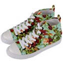 Fruit Blossom Women s Mid-Top Canvas Sneakers View2