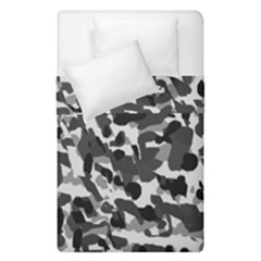 Grey Camo Duvet Cover Double Side (single Size) by snowwhitegirl