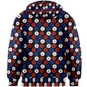 Eye Dots Red Blue Kids Zipper Hoodie Without Drawstring View2