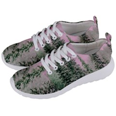 Winter Trees Pink Men s Lightweight Sports Shoes by snowwhitegirl