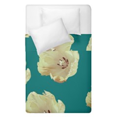 Teal Tulips Duvet Cover Double Side (single Size) by snowwhitegirl