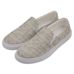 Handwritten Letter 2 Men s Canvas Slip Ons by vintage2030