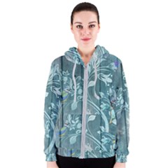 Green Tree Women s Zipper Hoodie by vintage2030