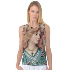 Lady Women s Basketball Tank Top by vintage2030