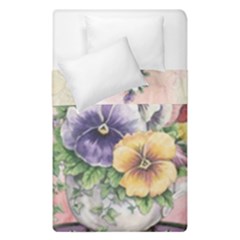 Lowers Pansy Duvet Cover Double Side (single Size) by vintage2030