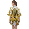 Gold Octopus Quarter Sleeve Kimono Robe View2