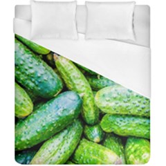 Pile Of Green Cucumbers Duvet Cover (california King Size) by FunnyCow