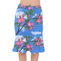 Cherry Blossoms Mermaid Skirt by lwdstudio