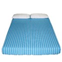 Oktoberfest Bavarian Blue Houndstooth Check Fitted Sheet (California King Size) View1