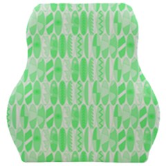 Bright Lime Green Colored Waikiki Surfboards  Car Seat Velour Cushion  by PodArtist