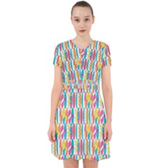 Rainbow Colored Waikiki Surfboards  Adorable In Chiffon Dress by PodArtist