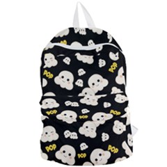 Cute Kawaii Popcorn Pattern Foldable Lightweight Backpack by Valentinaart