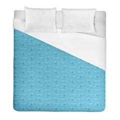 Retro Blue Pattern Duvet Cover (full/ Double Size)