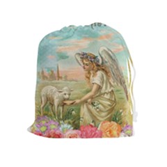 Easter 1225814 1280 Drawstring Pouch (xl) by vintage2030