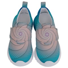 Decorative Background Blue Velcro Strap Shoes by Sapixe