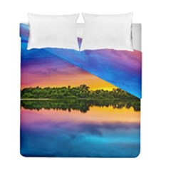 Sunset Color Evening Sky Evening Duvet Cover Double Side (full/ Double Size)