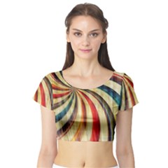 Abstract 2068610 960 720 Short Sleeve Crop Top